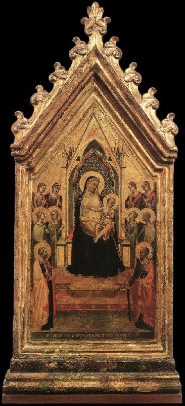 DADDI, Bernardo Madonna and Child Enthroned with Angels and Saints dfg Germany oil painting art